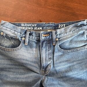 J Crew Slouchy Boyfriend Jean - size 27T.  Excellent condition.